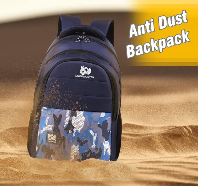 LOOKMUSTER Lookmuster30 Ltrs Large Laptop Backpack With 3 Compartments, Water Resistant view 8