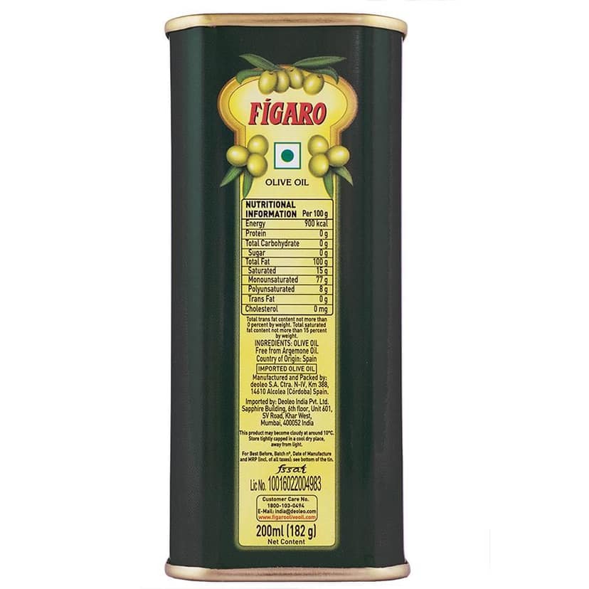 Figaro Olive Oil, 200 ml Tin view 2