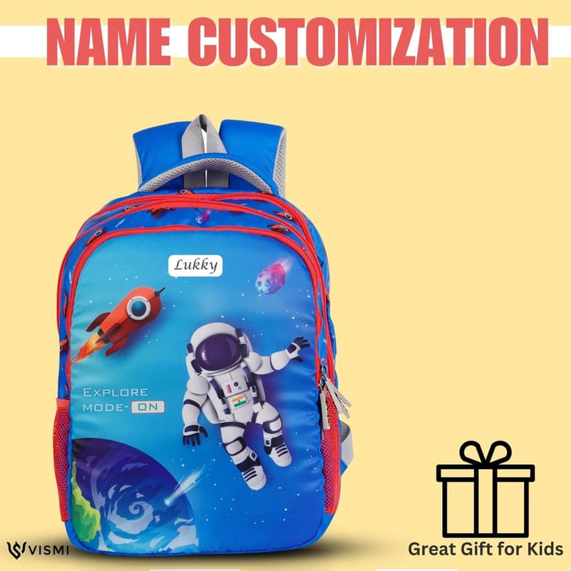 VISMIINTREND School Backpack Bags for Kids | School Bags | Water Resistant | Casual | Picnic | Travel | 5 to 10 Years School Backpack | Bag for Boys | Girls view 6