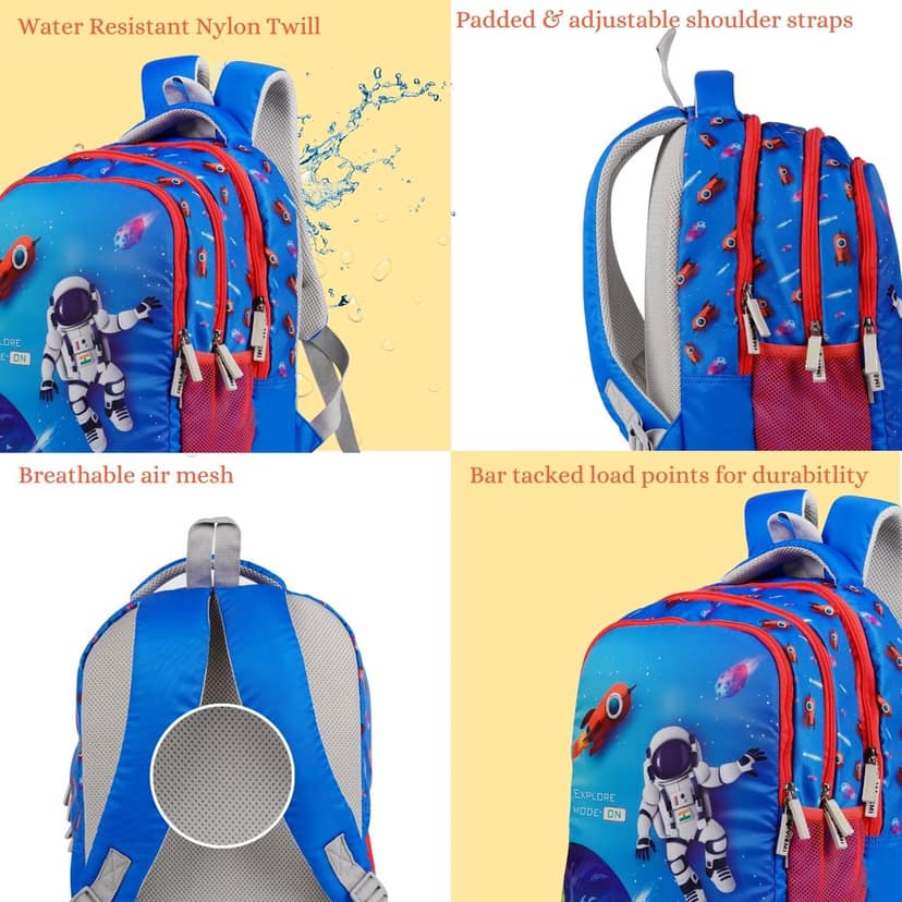 VISMIINTREND School Backpack Bags for Kids | School Bags | Water Resistant | Casual | Picnic | Travel | 5 to 10 Years School Backpack | Bag for Boys | Girls view 9