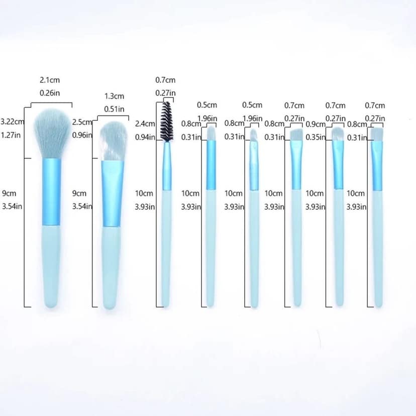 Trendzie Care Professional Makeup Brush Set (8-Pcs) Multicolors view 2