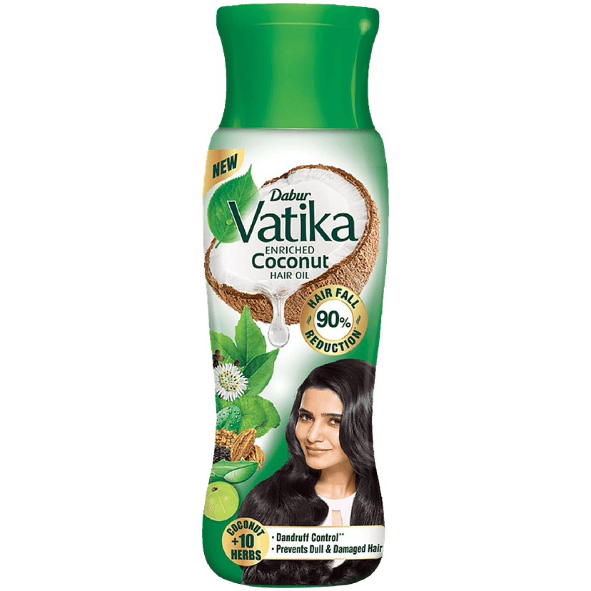 Dabur Vatika Enriched Coconut Hair Oil - With 10 Herbs, 150 Ml view 2