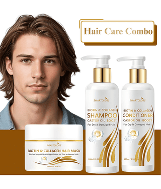 Deep Conditioning Combo Shampoo + Conditioner + Hair Mask for Smooth Hair