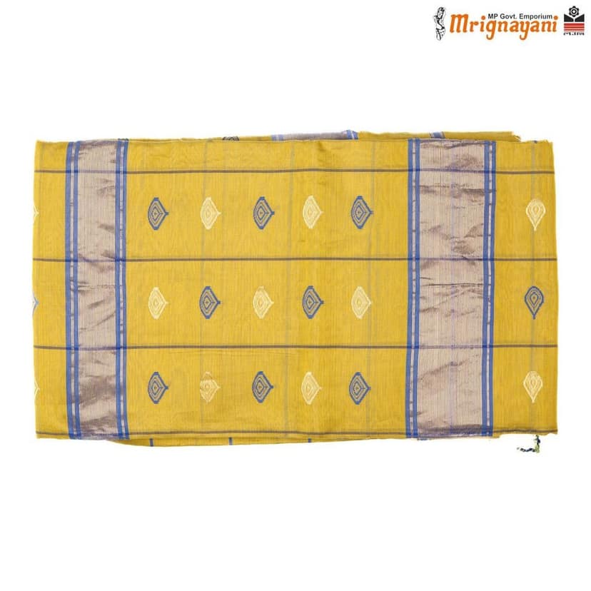 HANDLOOM MAHESHWARI SILK SAREE WITH BLOUSE (SKU - 3S0103230422, SAREE-1141) view 5