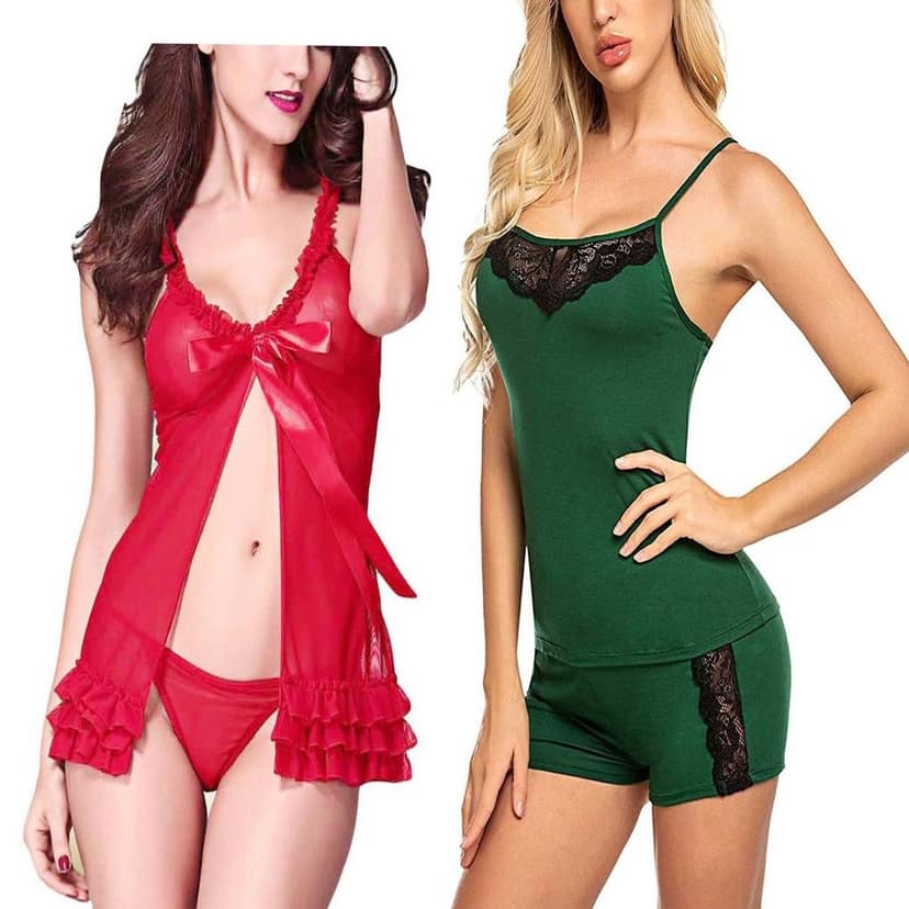 Babydoll Night dress with panty Combo Pack 2 view 4