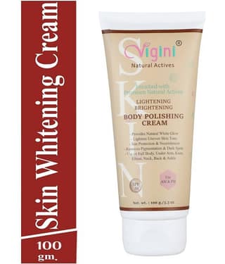 Vigini Skin Whitening Goree Fairness Cream Scrub Pigmentation Brightening Beauty Glow Dark Spot Face Serum SPF 30 100 g