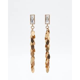 Earrings Golden Sequined