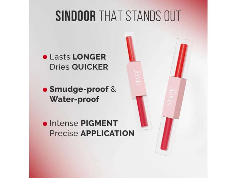 Staze 9to9 Perfect Duo 2 in 1 Liquid Sindoor view 2