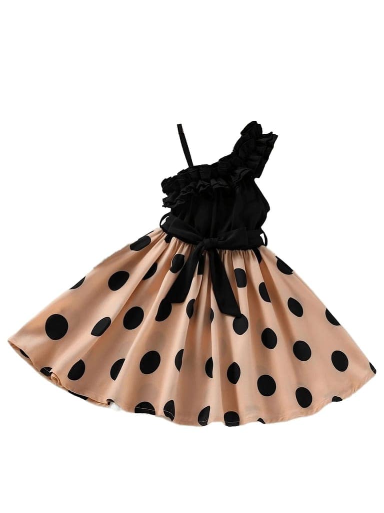 Buy & Try Bali Lycra Fabrick Printed Girl Frock Dress view 5