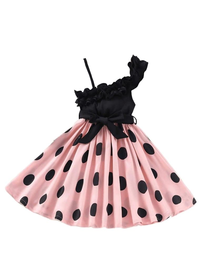 Buy & Try Bali Lycra Fabrick Printed Girl Frock Dress view 8