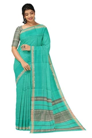 APCO Handloom - Women's Rahajmundry Pure Cotton Grey Handloom Saree (Angara Handloom Saree) 58