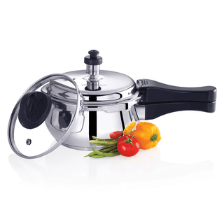 Premier Stainless Steel Induction Bottom Handi Cooker With Glass Lid - 1.5 Ltr