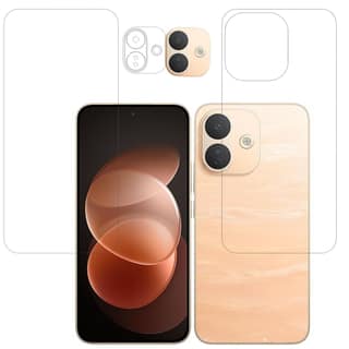 ISAAK Front and Back Screen Protector with Camera Lens Protector Compatible with Redmi Note 17 Pro 5G (COMBO PACK)