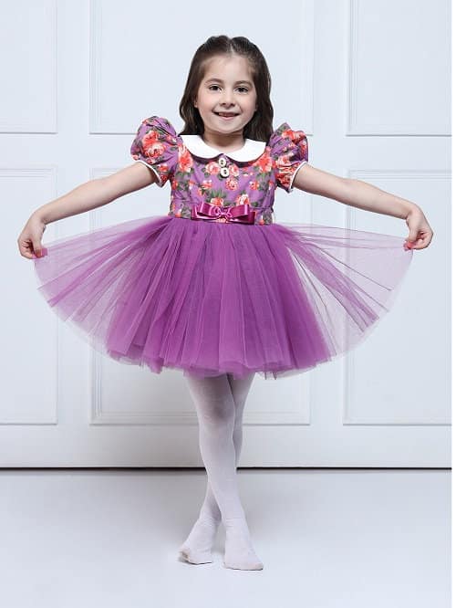 THE PONY & PEONY CO. Samaara - Girl Half Sleeves Dress