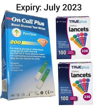 ON CALL PLUS 200 Strips with 200 Lancets