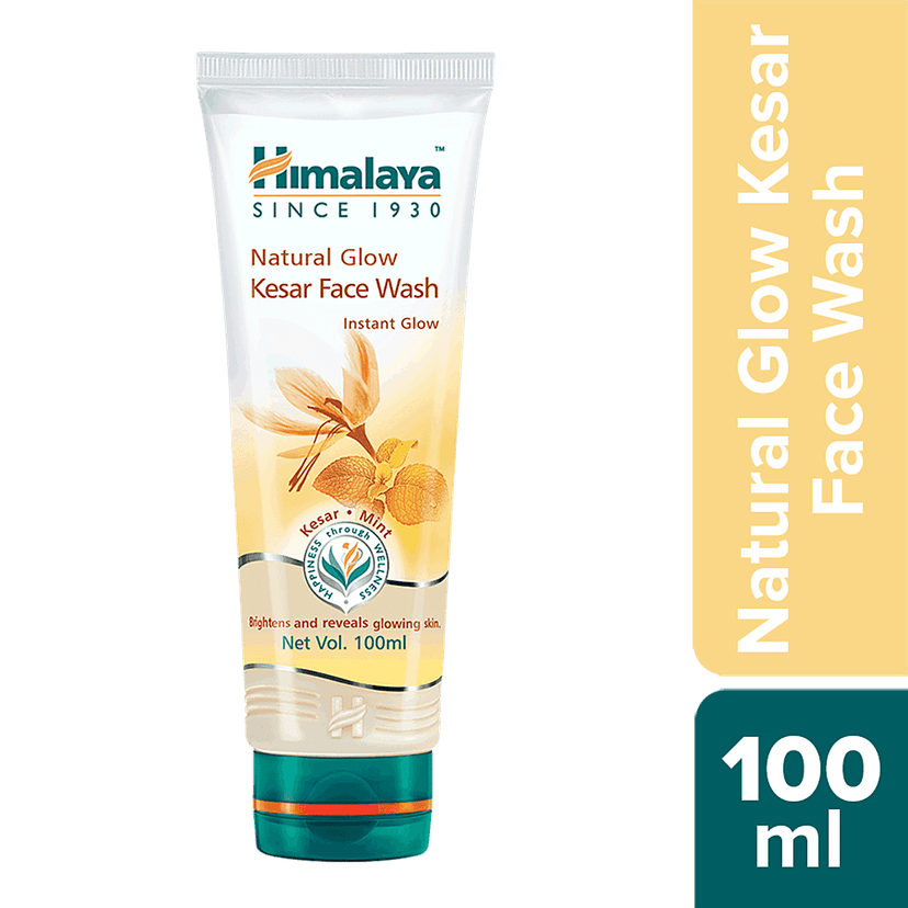 Himalaya Natural Glow Kesar Face Wash, 100 Ml