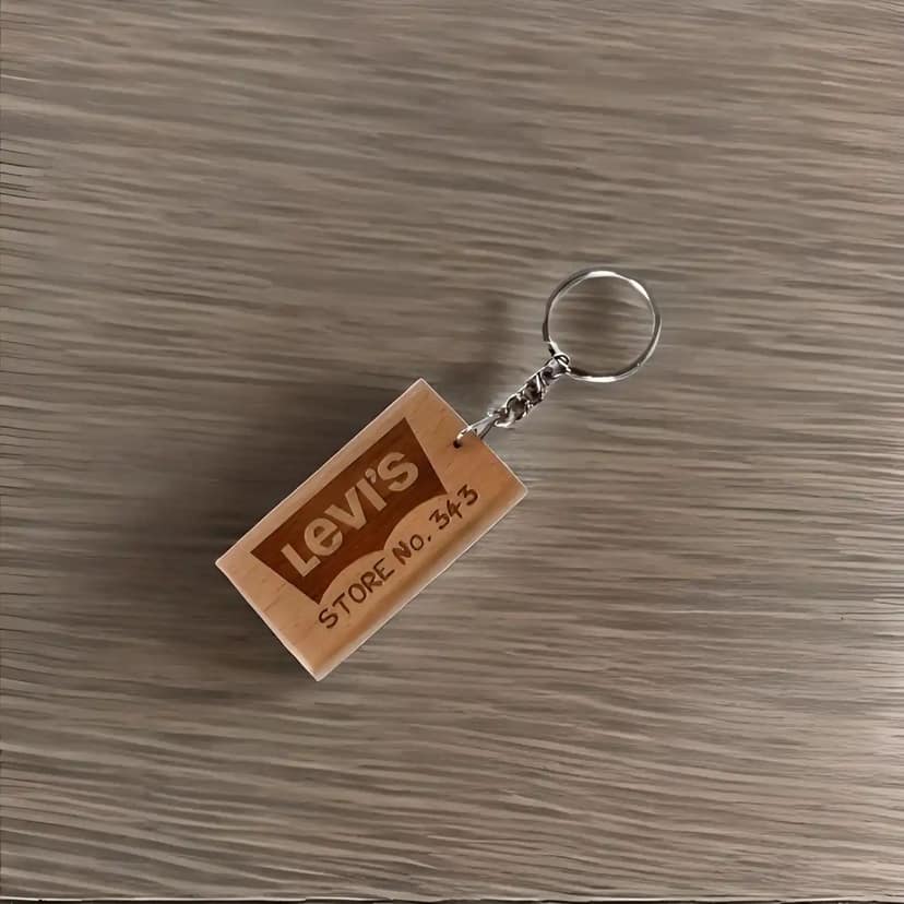 Presto Custom Laser Engraved Wooden Key Chain