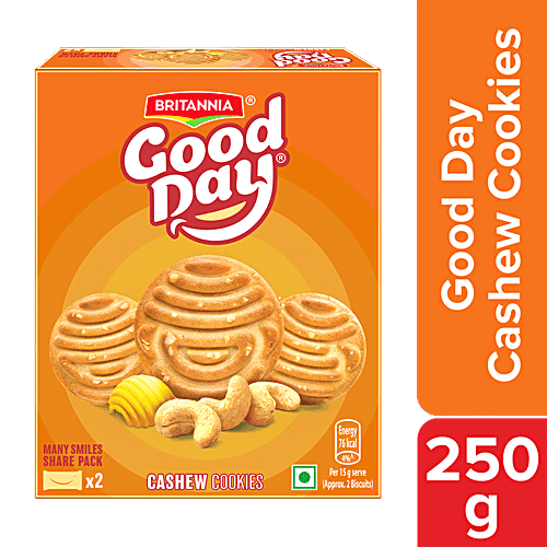 Britannia Good Day Cashew Cookies, 250 g