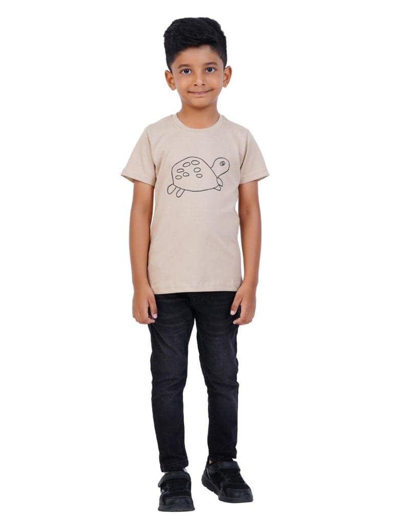 AIR GARB Boys Round Neck Printed Cotton T-shirt for 2-3 Years - Pack of 3 (K23-CG-TB-SGR) Multicolour view 6
