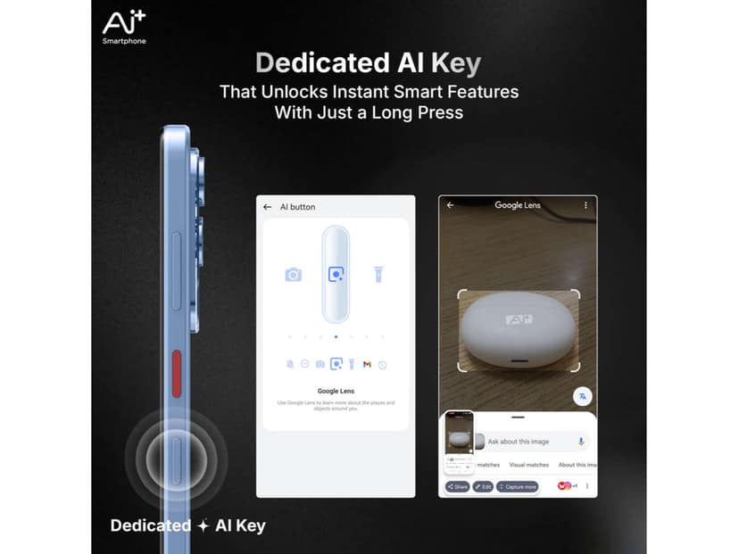 Ai+ Nova 2 Neo 5G Smartphone, 4GB RAM, 128GB Storage - Blue view 2