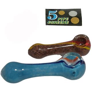 Farman Handicrafts 5 Inch Smoking Glass Pipe Design Pack of 1
