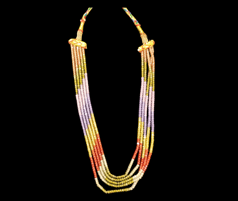 Multi-Strand Gemstone Necklace - Colorful Statement Jewelry view 4
