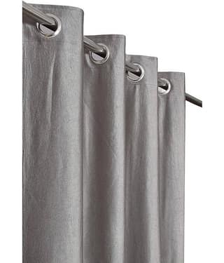 Kraftiq Homes Solid Semi-Transparent Eyelet Curtain 5 ft ( Pack of 1 ) - Grey