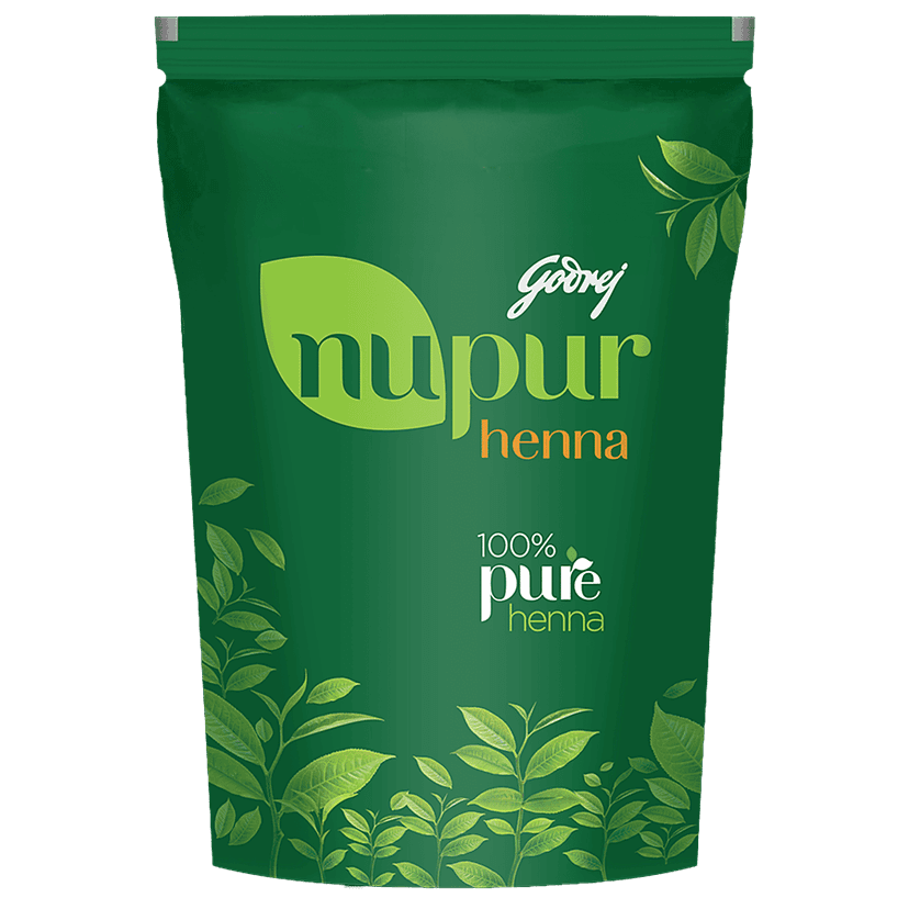 Godrej Nupur 100% Pure Henna/Mehendi - Natural Conditioning & Anti-Dandruff Hair Colour Solution, 200 G view 2