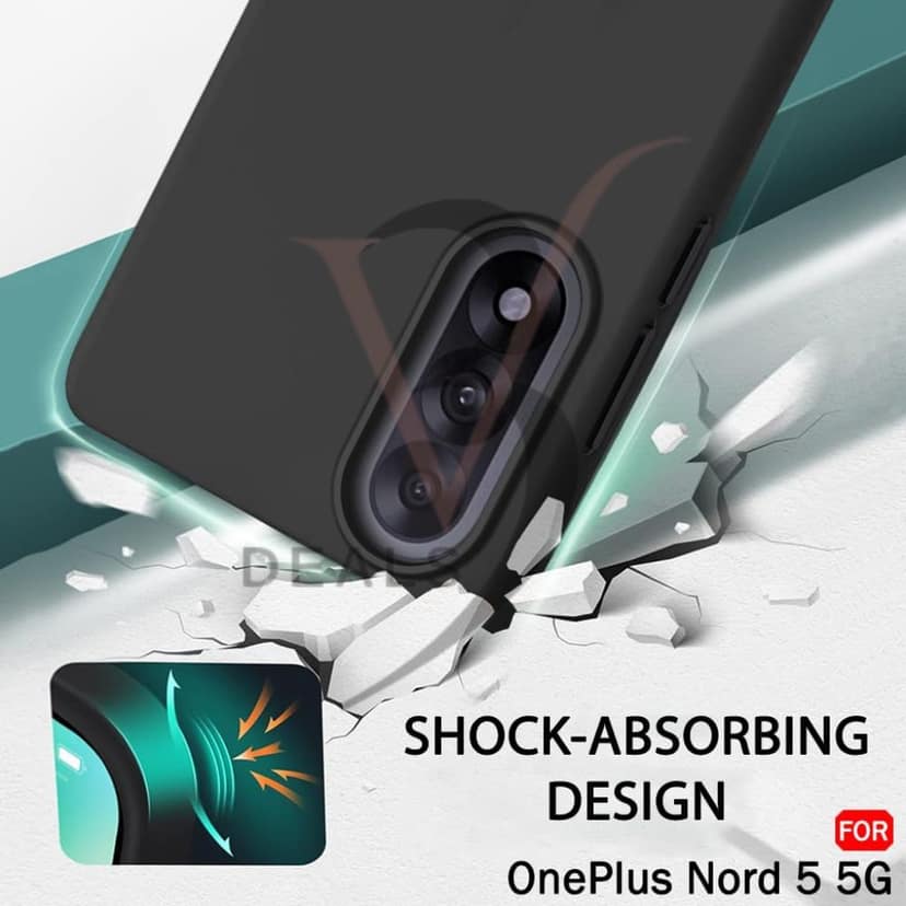 V3Deals Silicone Back Cover Case Compatible with OnePlus Nord 5 5G | Soft Micro-Fibre Lining Inside | Camera & Screen Protection | Shockproof Slim Fit Back Cover Case view 7