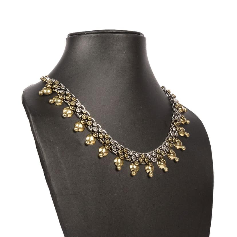 Tribes India Metal Polished Necklace view 2