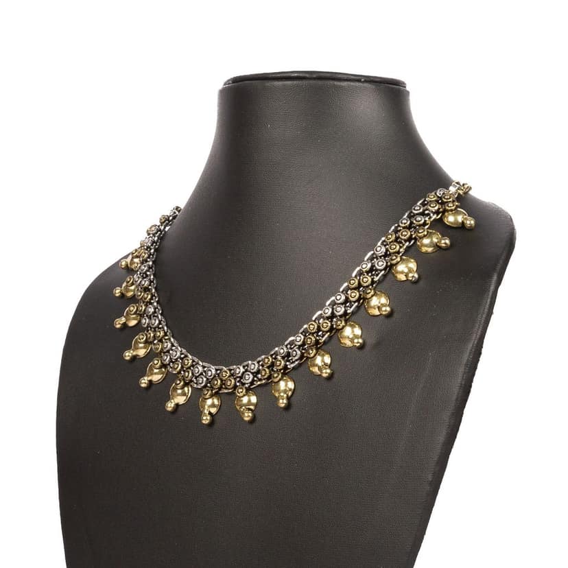 Tribes India Metal Polished Necklace view 3