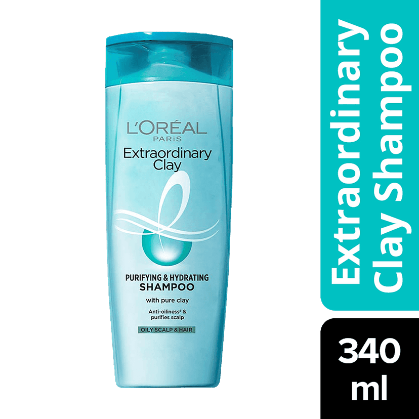 Loreal Paris Extraordinary Clay Shampoo, 340 ml