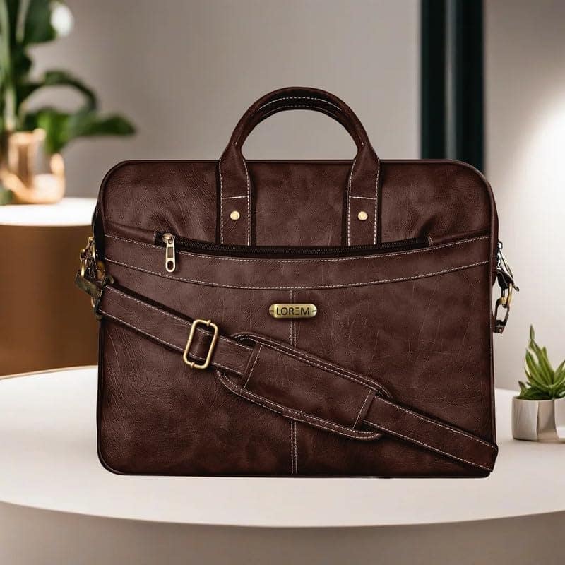 LOREM 10L Faux Leather Messenger Bag For Men & Women-UF view 2