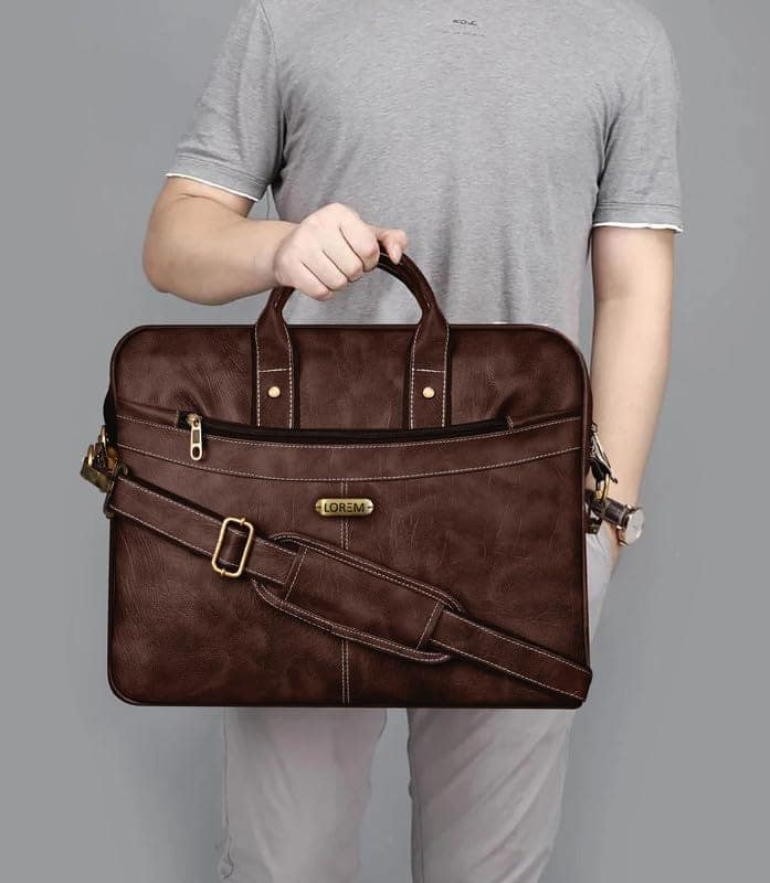 LOREM 10L Faux Leather Messenger Bag For Men & Women-UF view 6