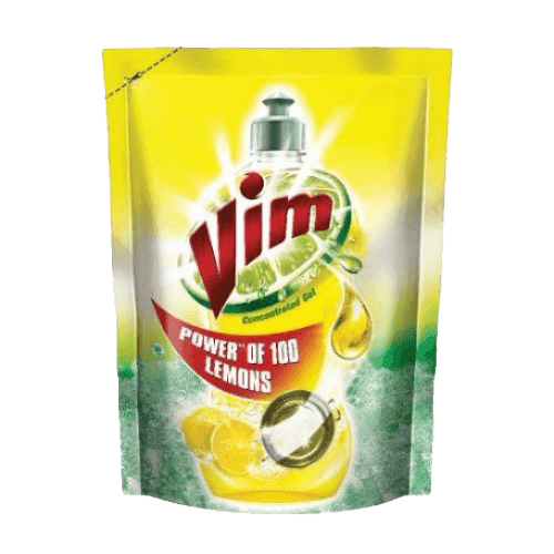 Vim Dishwash Gel Liquid Lemon 1Ltr