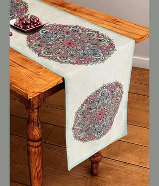 BELLA TRUE 6 Seater Jute Single Table Runner