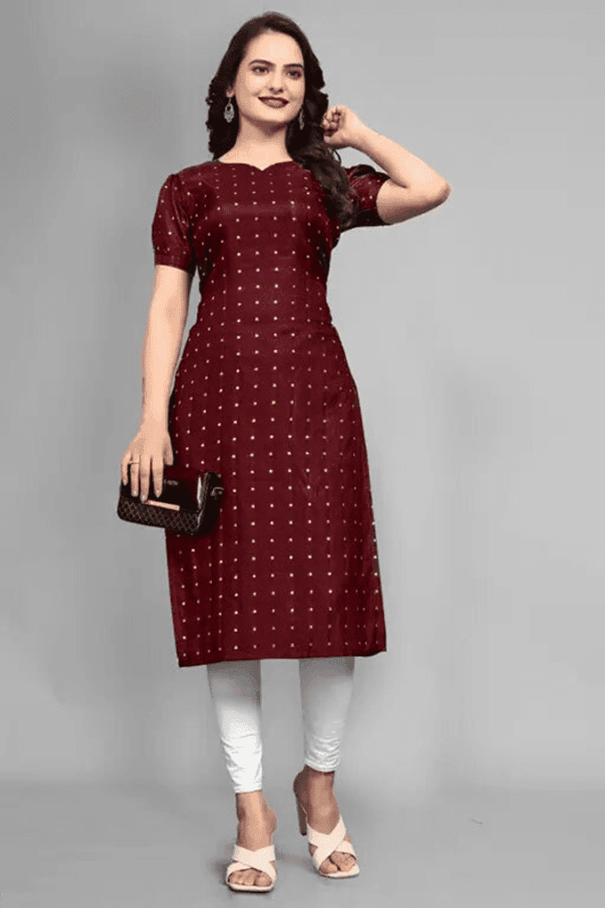 Latest Fashion Kurti for Women, Trendy Designer Ethnic Wear, Elegant Traditional Indian Outfit for Daily Wear, Office, College and Party Wear view 3
