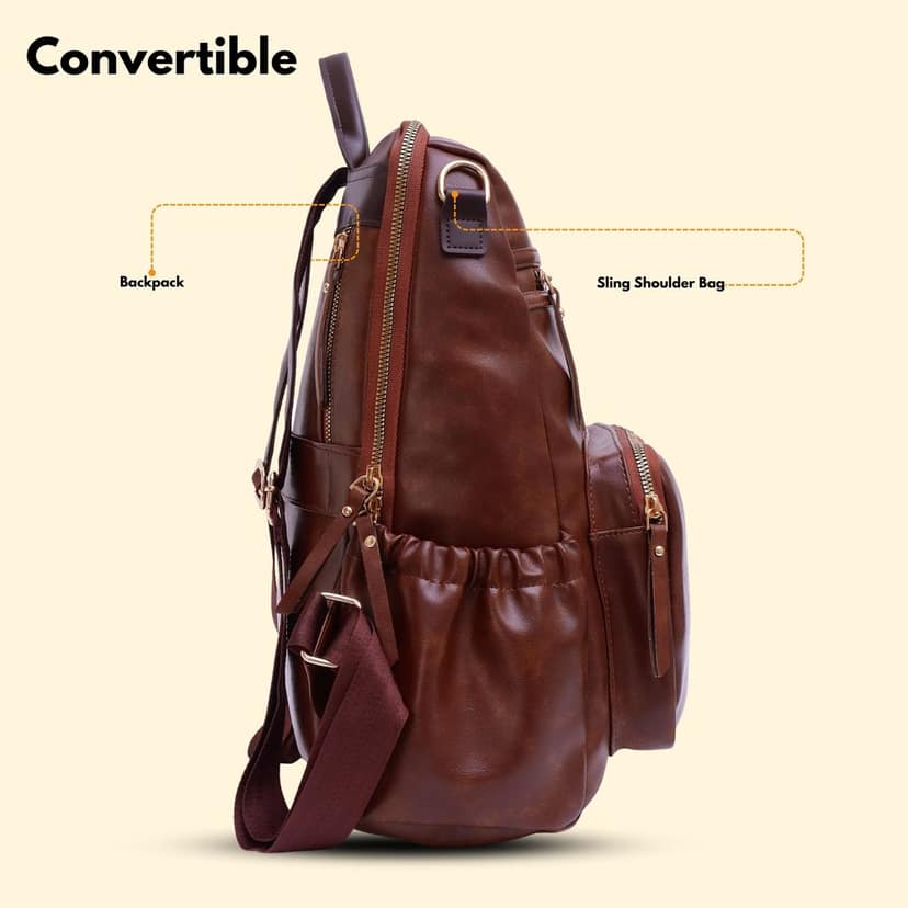 VISMIINTREND Women Bags | Stylish College Backpack | Backpack for Office Use | Travel Backpack | Vegan Leather | Waterproof | Laptop Backpack view 9