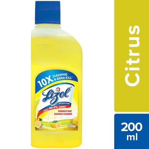 Lizol Disinfectant Surface Cleaner - Citrus, 200 ml