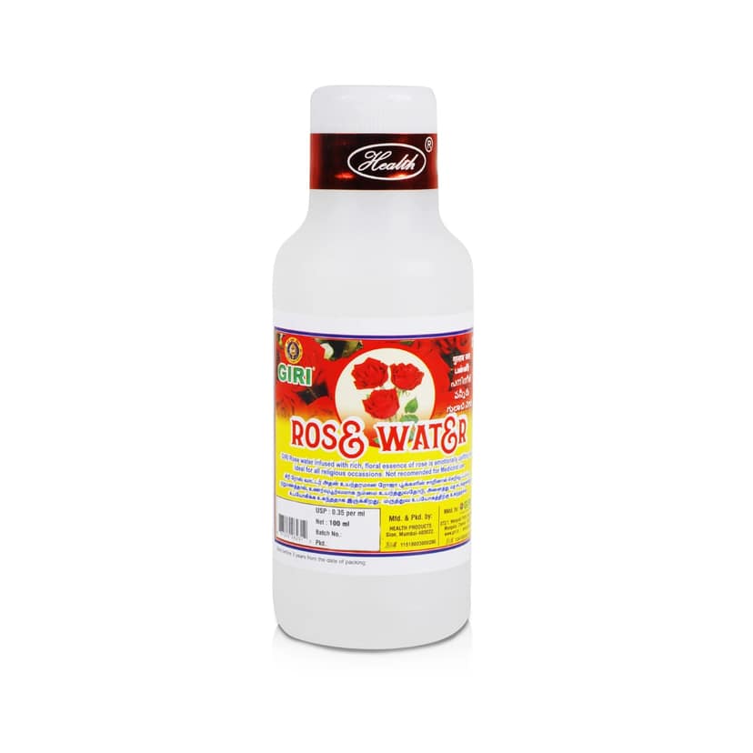 Giri Rose Water | Rose Fragrance | Gulab Jal | Gulab Water | Paneer for Pooja 100ml