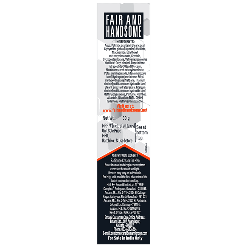 Fair And Handsome Fairness Cream - For Men, Helps In Dark Spot & Oil Reduction, Sun Protection, 30 G view 2