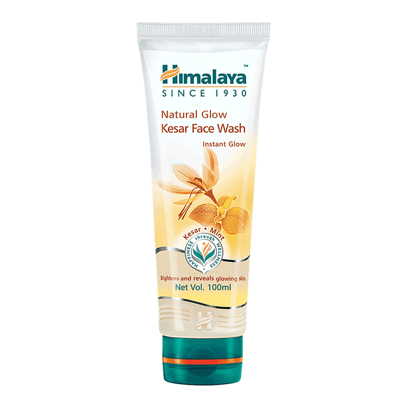 Himalaya Natural Glow Kesar Face Wash, 100 Ml view 2