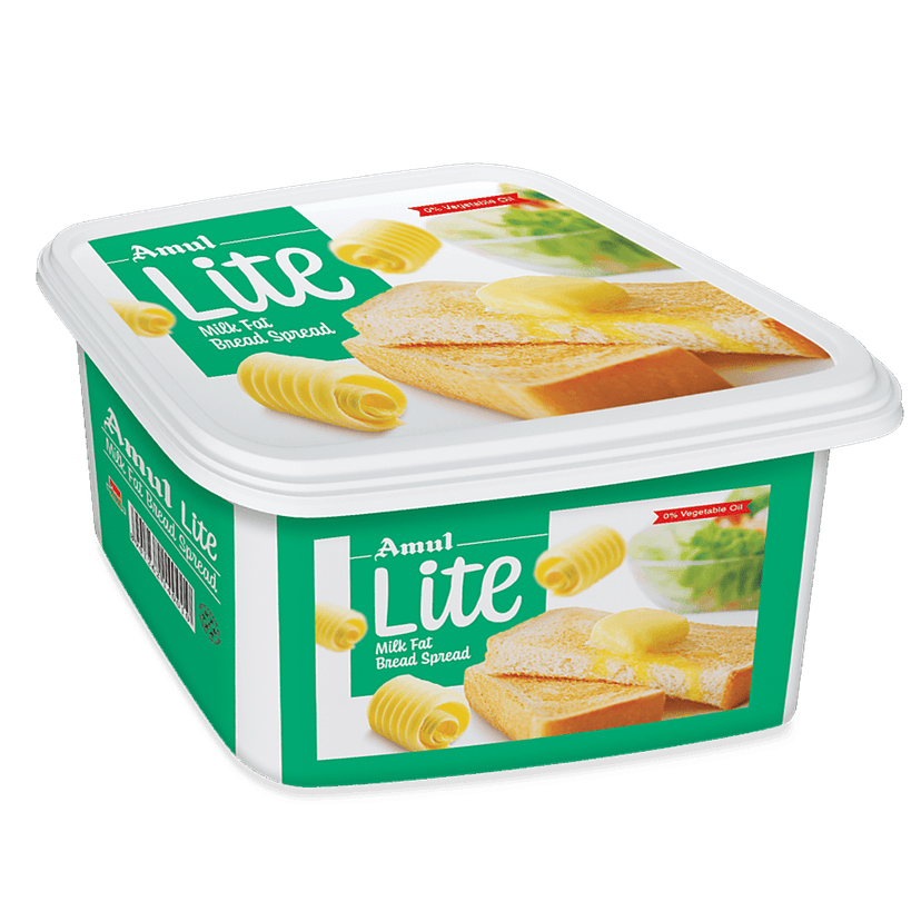 Amul Lite Milk Fat Bread Spread, 200 G Tub