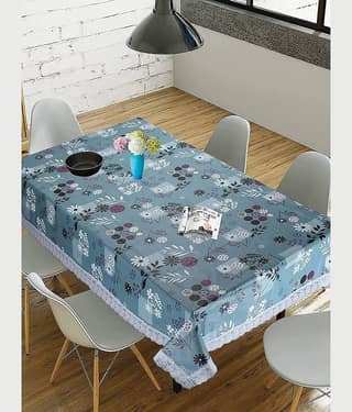 Revexo Printed PVC 4 Seater Rectangle Table Cover ( 60 x 40 ) cm Pack of 1 Multi