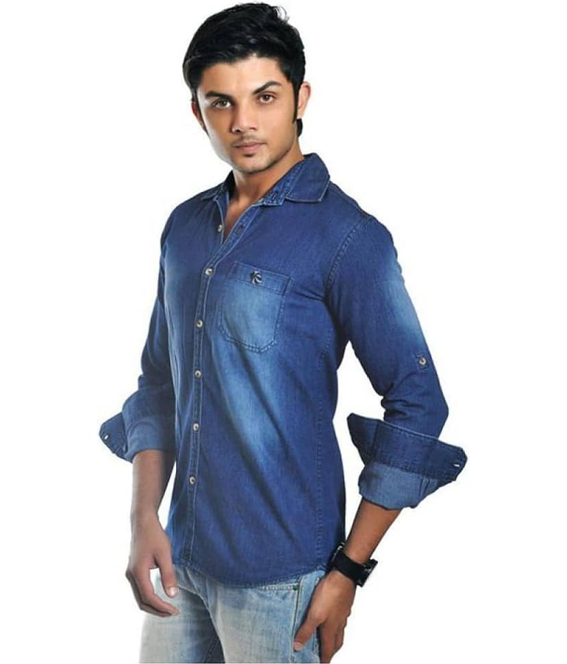 British Terminal Blue Casuals Slim Fit Shirt view 2