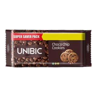 Unibic Choco Chip Cookies Super Saver Pack, Delicious Crunchy Chocolate Cookies, Enriched With Choco Chips, 500G