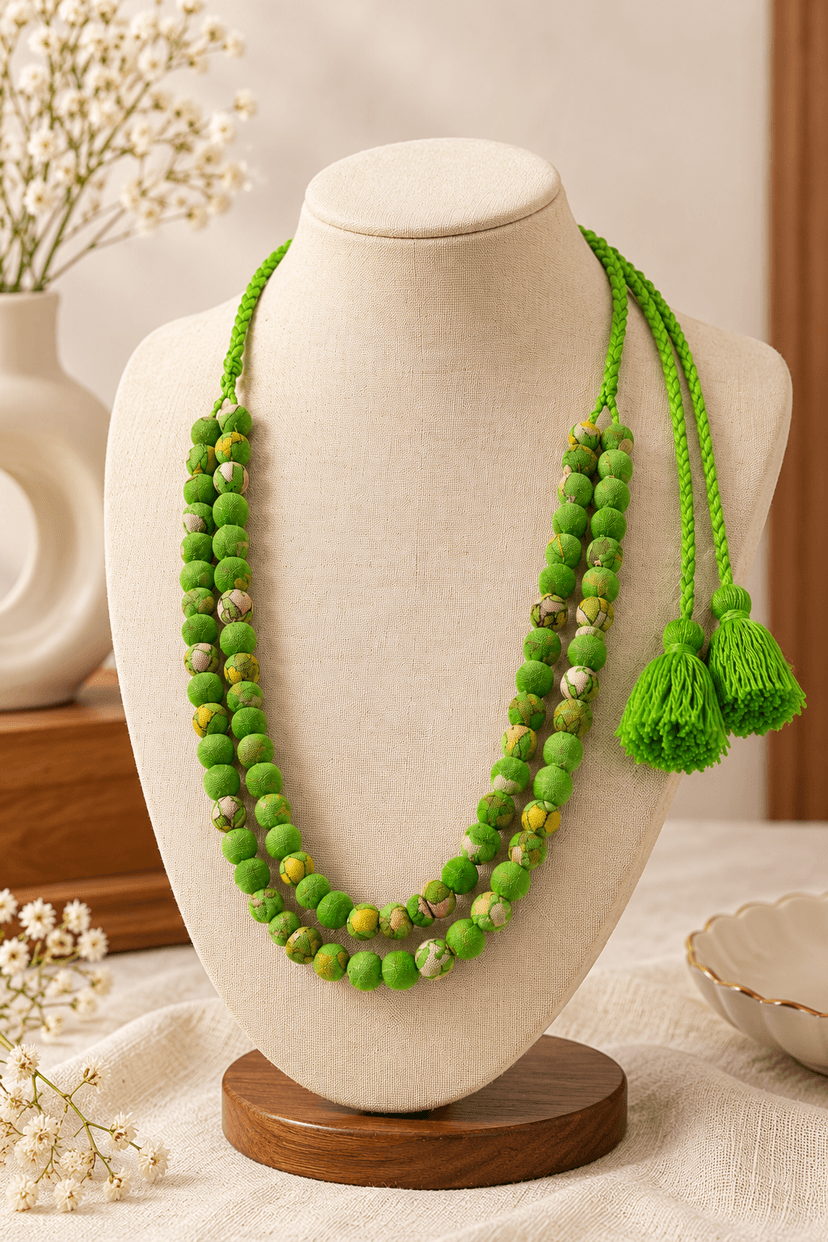 Handcrafted Two-Layer Necklace for Women and Traditional Occasions