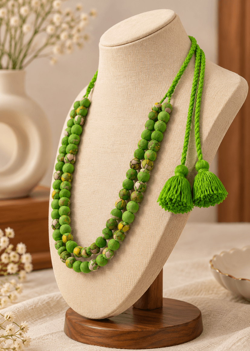 Handcrafted Two-Layer Necklace for Women and Traditional Occasions view 2