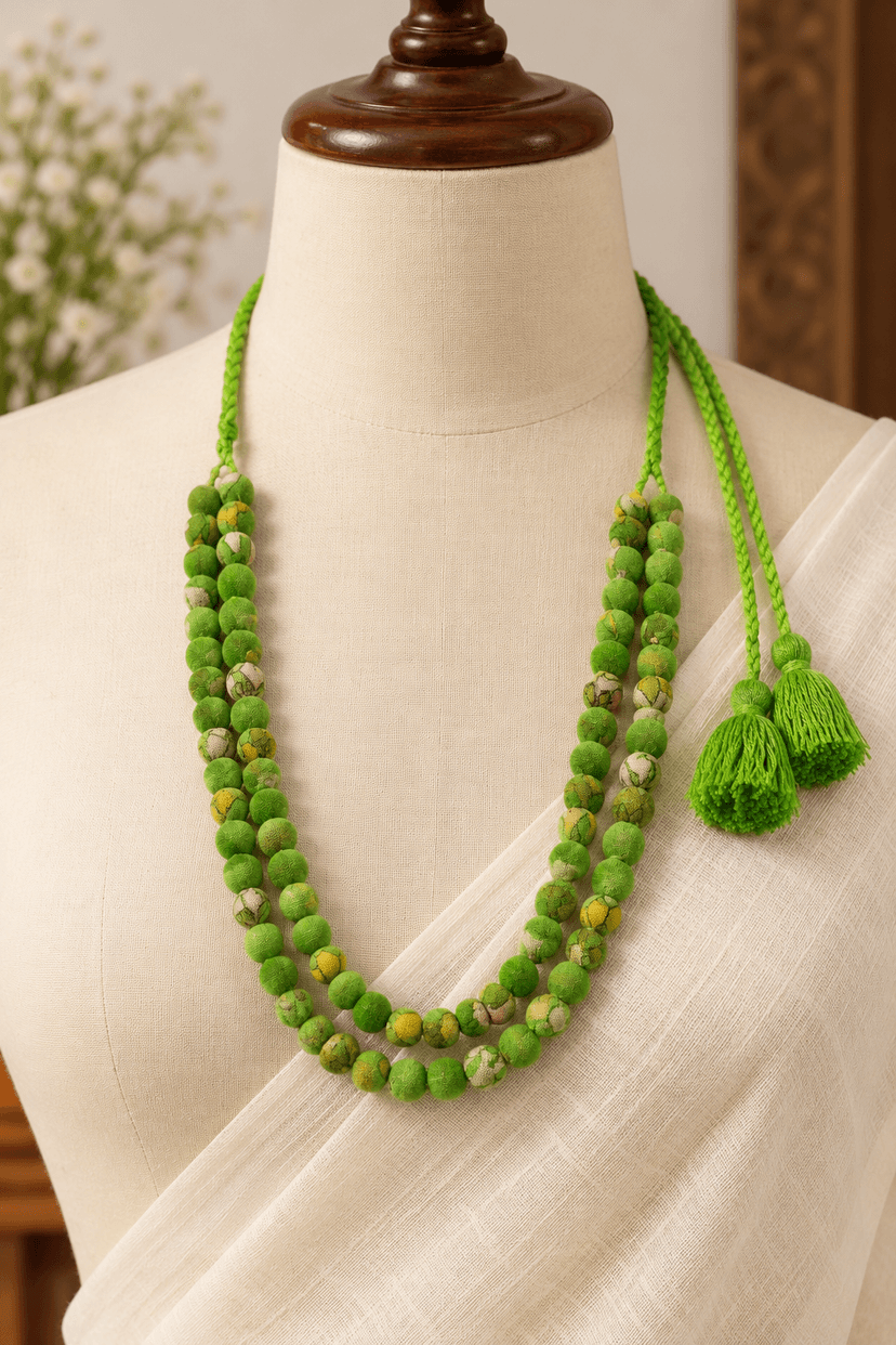 Handcrafted Two-Layer Necklace for Women and Traditional Occasions view 3