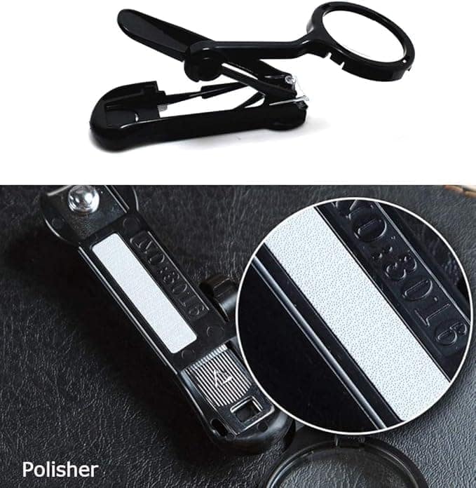 Magnifying Glass Super Nail Clippers, 3x Magnifying Glass To Increase Confidence of Manicured Nails and Reduce Eye Strain Suitable For Men, Women and Children Nail Cutter (Original Quality) view 4